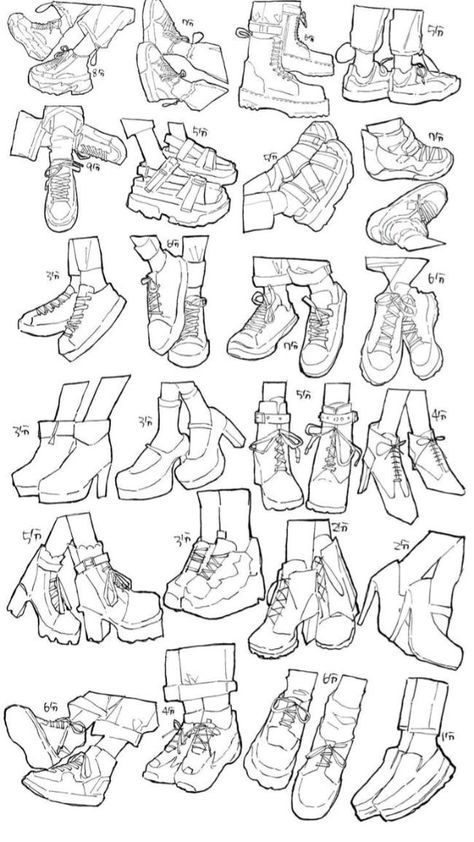 Side View Drawing, Shoe Drawing, Drawing Shoes, Shoes Drawing, Clothing Reference, Art Tools Drawing, Easy Drawings Sketches, Drawing Refs, Tutorials Drawing