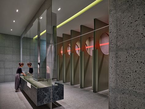 Interior Design Toilet, Toilet Designs, Toilet Design Modern, Lavatory Design, Public Toilet, Restroom Design, The Bund, Public Bathrooms, Washroom Design