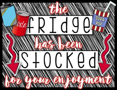 Step into 2nd Grade with Mrs. Lemons: Stock the Fridge for the Staff! Stock The Fridge, Teachers Lounge Makeover, Teacher Encouragement, Teacher Morale, Teacher Motivation, Staff Appreciation Week, Teachers Room, Morale Boosters, Staff Morale