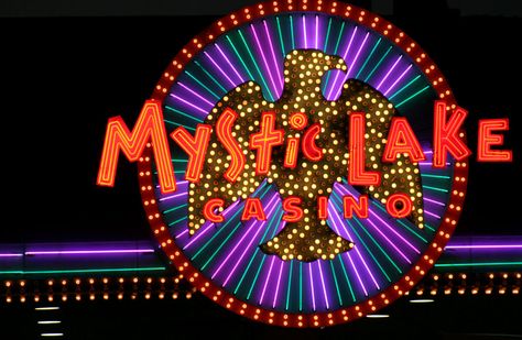 Mystic Lake Casino, Casino Sign, Grand Palace, Casino Hotel, Neon Art, Sioux, Neon Lights, Neon Lighting, The Expanse