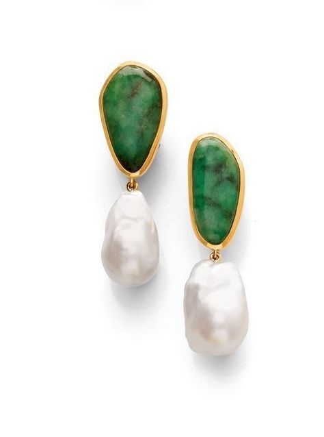 Baroque Pearl Earrings, Zurich Switzerland, Jade Earrings, Pearl Earring, Jewelry Lookbook, Jade Jewelry, Mode Inspo, Dream Jewelry, Ear Jewelry