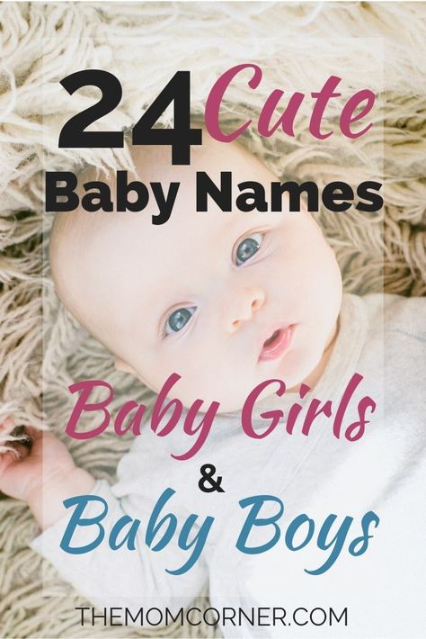 Cute Baby Names for Girls and Boys. A list of adorable baby girl names and baby boy names to help you pick out a name for your baby. #babynames #babyboynames #babygirlnames #babyboy #babygirl Cute Baby Names For Boys, Baby Names Short, Baby Name Generator, Traditional Baby Names, Names For Girls, Names For Boys