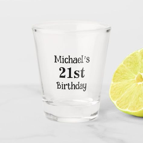 Custom 21st Birthday Shot Glass 40th Birthday Party Favors, Simple Birthday Party, Birthday Shots, Happy 60th Birthday, Happy 40th, Happy 40th Birthday, Cool Typography, Happy 21st Birthday, Happy 50th Birthday