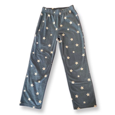 Star Pajamas, Star Sweatpants, Pants Png, Blue Pajamas, Fleece Pajama Pants, Star Clothing, Cute Pajama Sets, Pajama Outfits, Pajamas Comfy