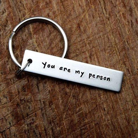 boyfriend keychain, Personalized boyfriend keychain, custom boyfriend keychain, you are my person key chain, engraved boyfriend keychain #GiftsForBoyfriend #MensKeychain #RudderKeychain #GiftForHim #personalized #StampedKeychain #StampedInitials #CharmKeychain #CustomKeychain #GiftsForDaddy Keychain For Best Friend, Gifts For Boyfriend Long Distance, Present Boyfriend, Keychain For Him, Boyfriend Keychain, You Are My Superhero, Best Friend Keychain, Friend Keychain, Best Friend Boyfriend