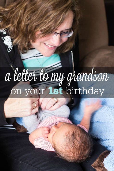 A touching letter from a first time grandmother to her precious grandson with encouragement and affirmation in God's plan for his young life and blessings on his future. #firstbirthday #grandson #grandkids #grandmother #birthdaypresent #babygifts Happy First Birthday Grandson, Grandson First Birthday Wishes, Happy 1st Birthday Grandson Wishes, Grandson Poems, First Birthday Quotes, 1st Birthday Boy Gifts, Grandparents Activities, First Birthday Ideas, First Birthday Wishes