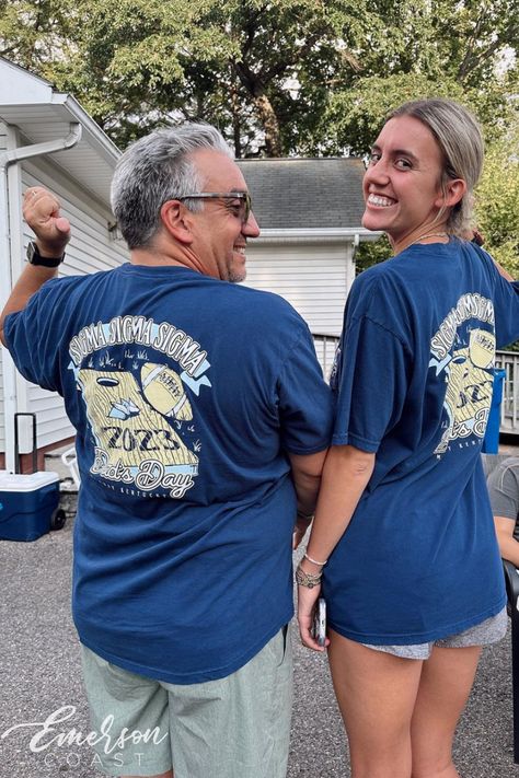 Dads Weekend Merch, Family Weekend Sorority Shirts, Dads Weekend Shirts Sorority, Dads Weekend Sorority, Dads Day Sorority, Parents Weekend Sorority, Sorority Parents Weekend, Dads Weekend, Sorority Themes