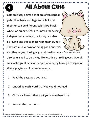 Reading Comprehension About Cats 4th Grade Reading Worksheets, Reading Printables, Reading Comprehension Activities, 4th Grade Reading, Reading Worksheets, Being Good, Comprehension Activities, All About Cats, Reading Passages