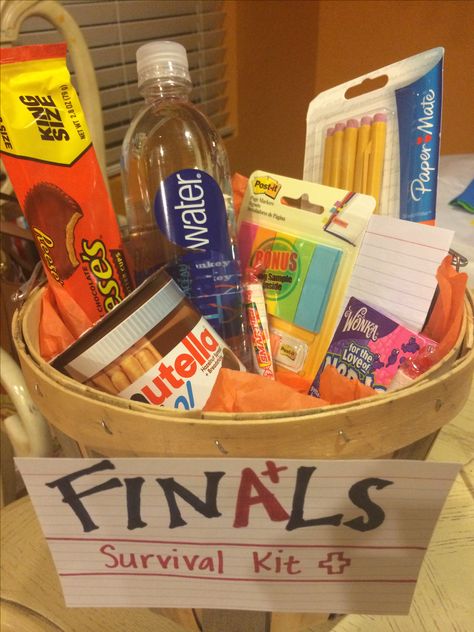 Finals survival kit Finals Survival Kit College, Finals Survival Kit, Finals Care Package, College Survival Kit, College Finals, Finals Gift, Survival Kit Gifts, Study Gift, College Survival