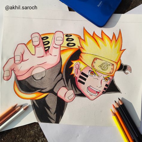 Pencil colours drawing Naruto Colour Pencil Drawing, Pencil Colours Drawing, Colours Drawing, Naruto Drawings Easy, Pencil Colours, Naruto Drawing, Naruto Sage, Drawing Instructions, Naruto Drawings