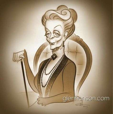 Maggie Smith Downton Abbey, Lady Violet, Youtube Promotion, Hulk Art, Downton Abby, Maggie Smith, Celebrity Caricatures, Caricature Drawing, Youtube Views