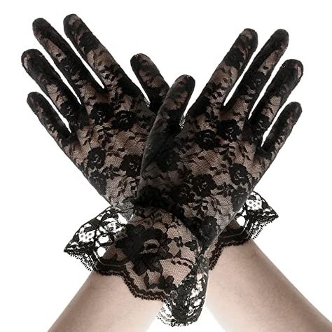 Tea Party Gloves, Prom Gloves, Cosplay Gloves, Black Lace Gloves, Party Gloves, Vampire Party, Gloves Lace, Elegant Gloves, Gloves Women