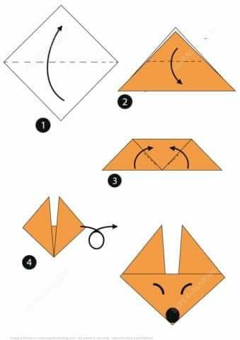 Paper Folding Step By Step, Origami Templates Free Printable, Paper Folding Crafts Step By Step, Cute Origami Step By Step, Origami Guide, Origami Easy Step By Step, Origami For Kids, Origami Tutorial Easy, Origami Step By Step