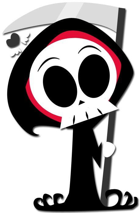 Chibi-fied Grim Reaper by enigmatia on deviantART Grim Adventures Of Billy And Many, Billy And Mandy Cartoon, Reaper Drawing, Grim Adventures, Madara Wallpaper, Grim Reaper Tattoo, Reaper Tattoo, Hipster Wallpaper, Simple Cartoon