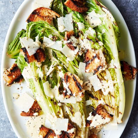 Grilled Salad Recipes, Grilled Romaine Lettuce, Grilled Chicken Caesar, Lettuce Wedge, Grilled Romaine Salad, Grilled Chicken Caesar Salad, Today Show Recipes, Grilled Romaine, Grilled Salad