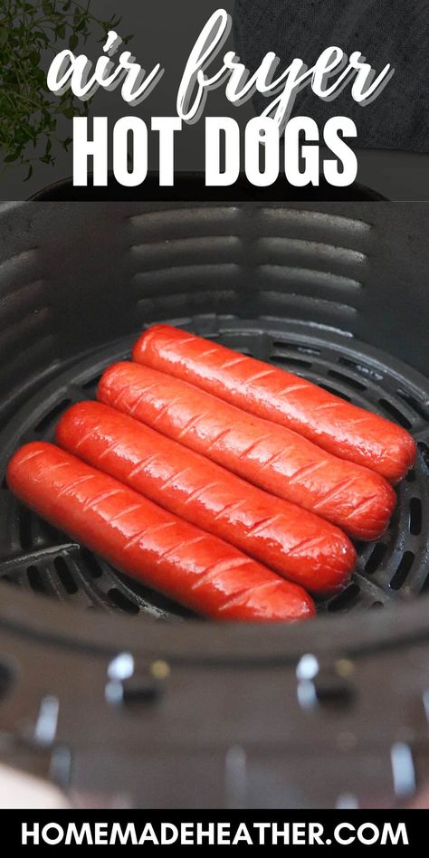 The Best Air Fryer Hot Dogs (Easy Recipe!) Air Fryer Hot Dogs, Fried Hot Dogs, Air Fryer Beef, Hot Dog Recipe, Hot Dogs Recipes, Turkey Dogs, The Best Air Fryer, Best Air Fryers, Best Air Fryer