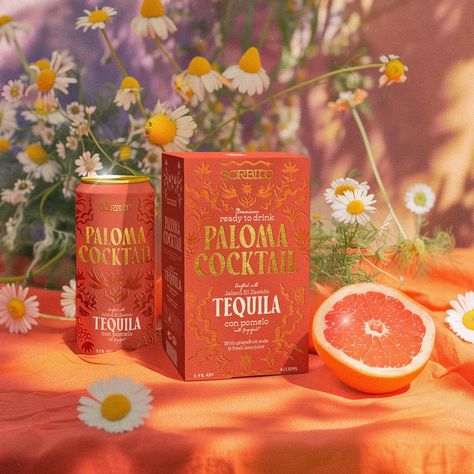 Branding, packaging and mockup for a Grapefruit tequila company! 🍊  #tequila #packaging #graphicdesign #packagingdesign #bottlelabel #labeldesign #goldfoil #grapgicdesigner #packagingdesigner #embossed #visualidentity #brandidentity Tequila Packaging, Cocktail Packaging, Tequila Branding, Tequila Design, Drink Packaging Design, Luxury Packaging Design, Drinks Packaging Design, Alcohol Packaging, Tea Brands