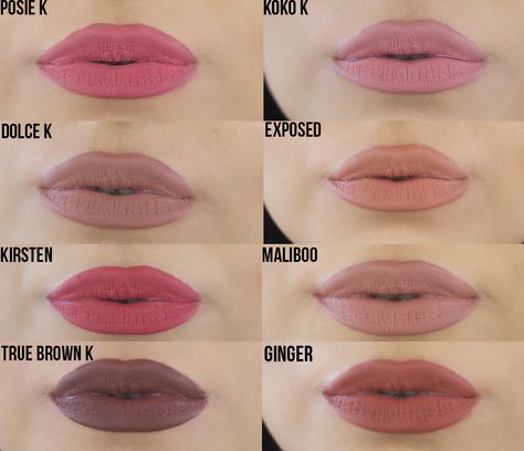 Love all the colours n I have all. Kylie Jenner Lip Kit Swatches, Kylie Lip Kit Swatches, Kylie Jenner Lip Kit, Kylie Lipstick, Kylie Jenner Lips, Kylie Lips, Kylie Lip Kit, Kylie Jenner Lipstick, Estilo Kylie Jenner