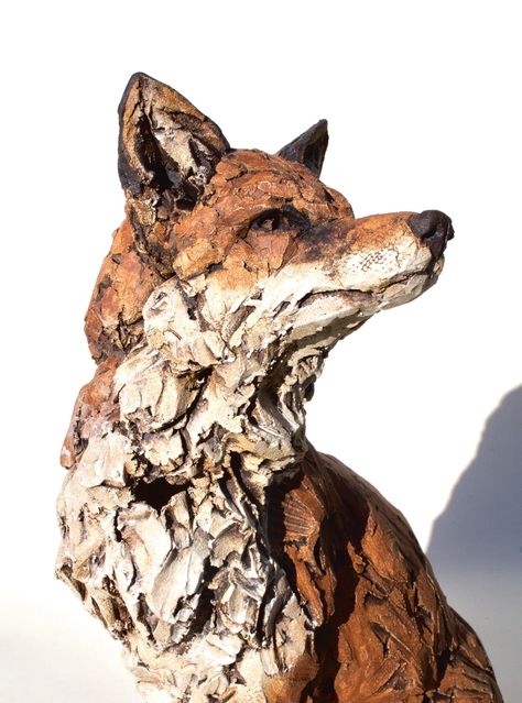 Gallery | Simon Griffiths Sculpture Coyote Animal, Pottery Animals, Concrete Sculpture, Sculpture Projects, Ceramic Artwork, Ceramics Pottery Art, Pottery Sculpture, Ceramic Animals, Clay Art Projects