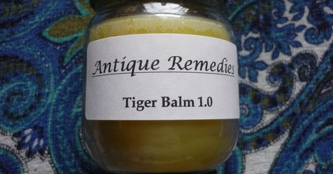 This Sunday's experiment was making homemade Tiger Balm. Like the 'Chapstick' confusion in my lip balm post , Tiger Balm is also a brand. Th... Clay Homemade, Crunchy Stuff, Sore Muscle, All Natural Cleaners, Muscle Rub, Tiger Balm, Healing Balm, Pain Relief Cream, Feeling Well