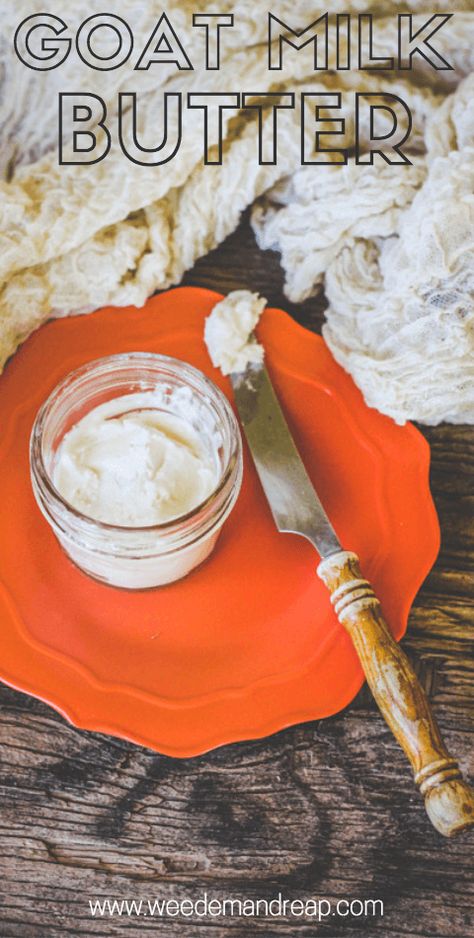 OMG, I'm totally gonna make goat-milk-butter! Goat Milk Butter, Goat Butter, Goat Milk Recipes, Butter Making, Goat Recipes, Making Butter, Dairy Goats, Homemade Butter, Homemade Cheese