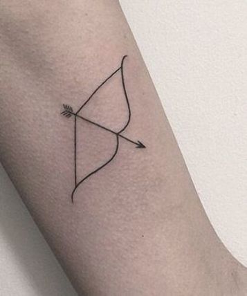 Bow and Arrow Tattoo - #Arrow #Bow #Tattoo Artemis Bow And Arrow Tattoo, Fine Line Bow And Arrow Tattoo, Archery Tattoo Ideas, Archer Tattoos For Women, Archery Tattoo Women, Arrow Bow Tattoo, Archery Bow Tattoo, Bow And Arrow Tattoo For Men, Bow And Arrow Tattoos For Women