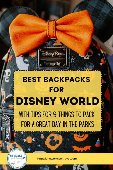 Best backpacks for Disney World | Loungefly backpack | Disney backpack adults | Best Disney sling bag | Disney backpacks for adults | Best bag for Disney | what to pack for Disney World | What to take to Disney World | Disney World Checklist | Best backpack for Disney World | Disney World packing list | things to pack for Disney World | things to bring to Disney World | Disney backpack #disney #disneypackinglist #travel #disneytravel #travelblogger #WDW #WDWvacation #DisneyWorld Disney Day Bag Essentials, Bags For Disney World, Disney Backpacks For Women, Best Backpack For Disney World, Disney Backpack Essentials, Backpack For Disney World, Disney World Checklist, Backpack For Disney, Bag For Disney