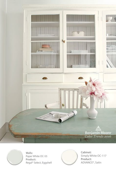 Color of the Year 2016 | Color Trends of 2016 | Benjamin Moore Benjamin Moore Simply White, Benjamin Moore Advance Paint, Benjamin Moore Colors, White Paint Colors, Simply White, Up House, Interior Paint Colors, White Rooms, Paint Colours