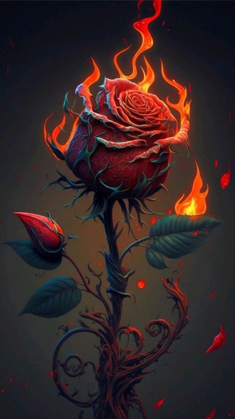 Rose Flower Wallpaper, Wall Art Crafts, Lovely Flowers Wallpaper, Abstract Art Wallpaper, Art Gallery Wallpaper, Skull Wallpaper, Flower Art Images, Beautiful Dark Art, Cool Wallpapers Art