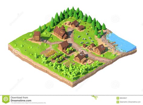 House Isometric, Low Poly Medieval, Plant Fence, Forest Games, Map Sketch, Medieval House, 3d Interior Design, Medieval Houses, Isometric Illustration