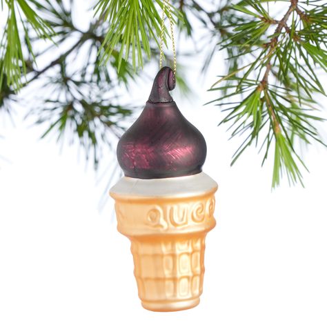 Glass Dipped Ice Cream Cone Ornament - World Market Dipped Ice Cream Cones, Mini Christmas Ornaments, Ice Cream Cone, The Glass, World Market, Holiday Decorations, Glass Ornaments, Winter Decor, All Things Christmas