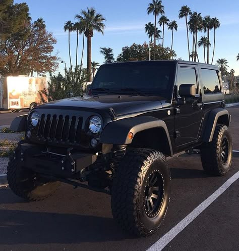 2 DOOR BLACK JEEP JK All Black Jeep, 2 Door Jeep, Jeep Unlimited, Black Jeep Wrangler, Jeep Sahara, Lifted Jeep Wrangler, Custom Jeep Wrangler, Cars Jeep, Black Jeep