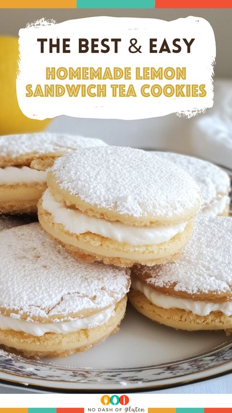 Homemade Lemon Sandwich Tea Cookies Lemon Sandwich Cookies Recipe, Lemon Coolers Cookies Recipe, Lemon Tea Cookies Recipe, Lemon Tea Cookies, Lemon Sandwich Cookies, Lemon Sandwich, Crisp Cookies, Tea Cake Cookies, Refreshing Snacks