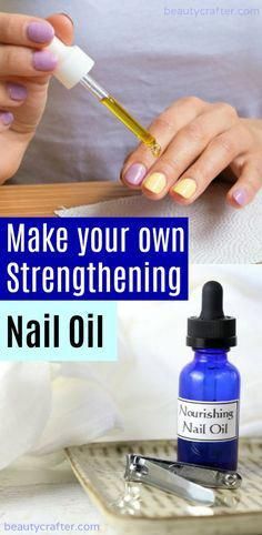 This nourishing nail oil is the best nail strengthener I have used. The DIY nail strengthener features moisturizing and strengthening Argan oil, vitamin E and essential oils for nails. Regular use of the nail hardener in your nail care routine can make weak nails grow long and healthy. Nail Strengthener Diy, Nail Hardener, Weak Nails, Broken Nails, Nail Care Tips, Nail Care Routine, How To Grow Nails, Nail Oil, Brittle Nails