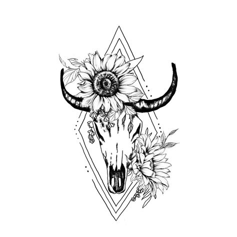 Weatern Tattoo Women, Simple Tattoos For Women Western, Longhorn Skull Dream Catcher Tattoo, Women’s Sleeve Tattoo Ideas Western, Forearm Tattoo Women Country, Small Rustic Tattoos For Women, Country Hip Tattoos Women, Taurus Tattoo Thigh, Flower Western Tattoo