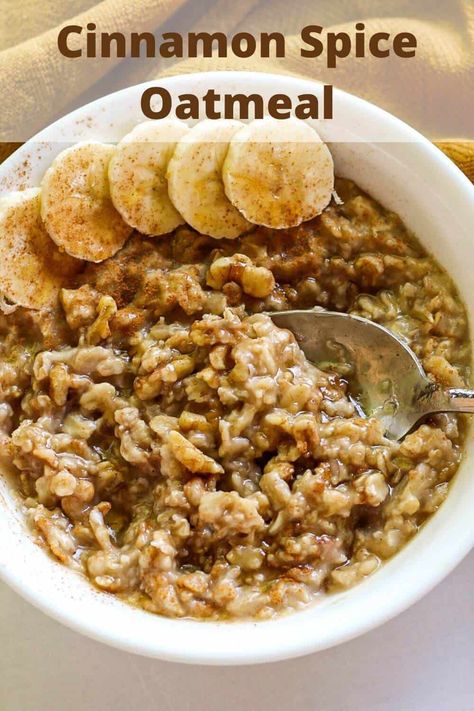 Cinnamon Spice Oatmeal Recipes, Cinnamon Spice Oatmeal, Cinnamon And Spice Oatmeal Recipe, Dorm Meals, Spice Oatmeal, Best Oatmeal Recipe, Crohns Diet, Spiced Oatmeal, Witch Recipes