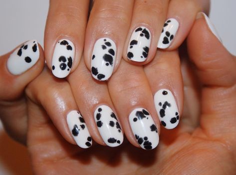 Dalmatian print 🐾 gel nail art Dalmatian Nails, Acrylic Nail Shapes, Dalmatian Print, Braided Bun, Nails Gel, Gel Nail Art, Nail Shapes, Diy Costumes, Color Themes