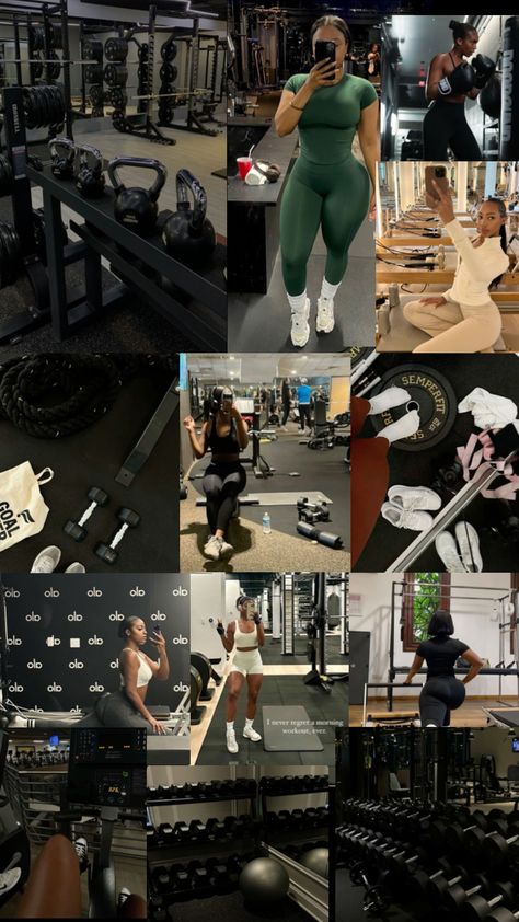 Black girl gym aesthetic ￼ Gym Fitness Black Women, Fitness Goal Black Women, Healthy Life Aesthetic Black Women, Martial Arts Black Women, Vision Board Images Pictures Fitness, Vision Board Ideas Black Women 2025, Outdoor Fitness Aesthetic, Black Physical Therapist Aesthetic, Black Gym Girlies Aesthetic Vision Board