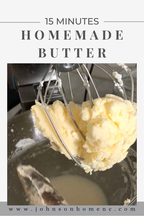 Use just two simple, wholesome ingredients to make your own butter right at home. You just may never buy another stick of butter at the grocery store again when you discover how easy this is to make. Homemade butter is simple to make and delicious too! Even better if you have access to raw milk for its nutrient-dense cream. Make Butter At Home, Make Butter, Butter Substitute, Making Butter, Pasteurizing Milk, Cheese Pairings, Homemade Butter, Camping Recipes, Herb Butter