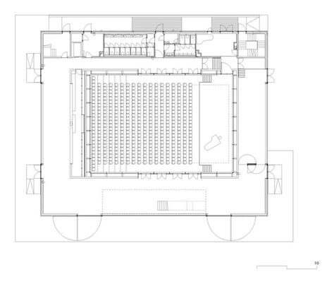 Atelier Kempe Thill, Ulrich Schwarz · Franz Liszt Concert Hall Concert Hall Plan, Falling Water Architecture, Concert Hall Architecture, Franz Liszt, Conference Hall, Plan Drawing, Education Architecture, Music School, Ground Floor Plan