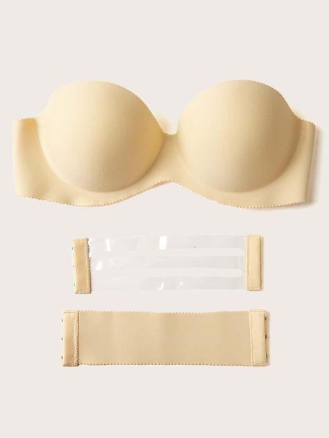 Bandeau Bra With Clear Strap Wireless Bra Pattern, Bras For Backless Dresses, Clear Strap Bra, Bra Pattern, Cute Bras, Bandeau Bra, Kawaii Fashion Outfits, Bra Types, Cute Comfy Outfits