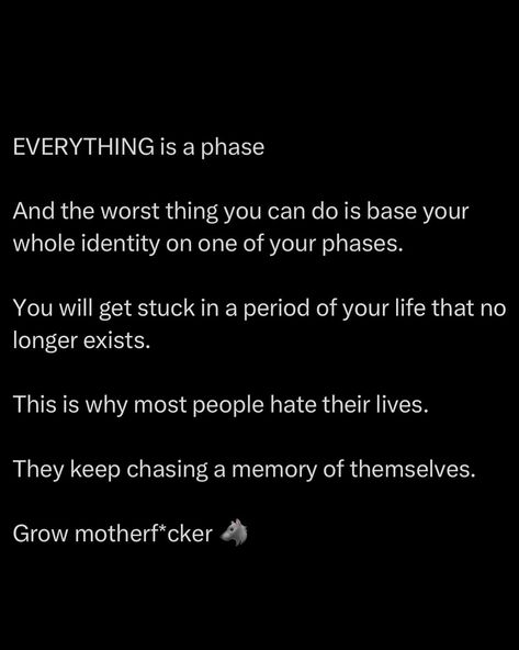 Stagnation Quotes, Phase Quote, Growth Is Painful, Stop Romanticizing, Life Is Temporary, Chasing Shadows, Just Happy Quotes, Best Tweets, Trading Charts