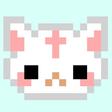 Cute Pixel Art 16x16, Pixel Kawaii Png, Kawaii Alpha Pattern, Pixel Art Cute Kawaii, Cute Pixel Art Kawaii, Fox Pixel Art, Pixel Animals, Easy Pixel Art, Pixel Art Templates