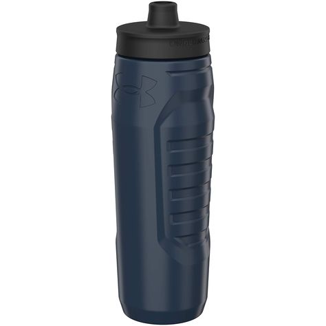 Under Armour Sidline 32oz Water Bottle, Squeeze Bottle, One-Way Valve Lid, BPA Free, Fits Bike Holder, Cycling, Gym, Hiking, Squeeze Water Bottle, Water Bottle Workout, Gym Water Bottle, Bike Holder, Quick Drinks, 32oz Water Bottle, Sports Water Bottle, Sports Water, Squeeze Bottles