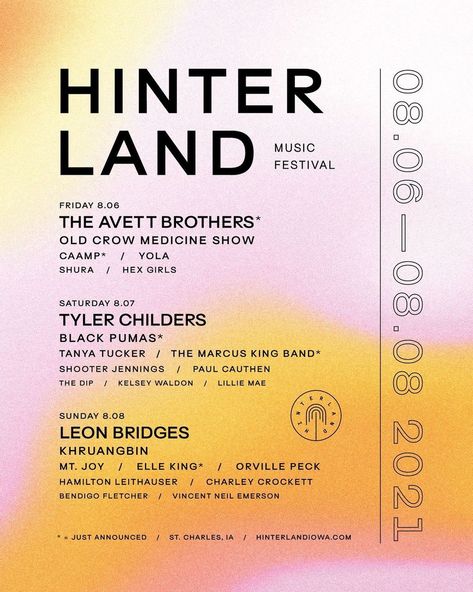 Mt. Joy on Instagram: “What a lineup 👀 See you in Iowa #hinterland2021” Festival Program Design, Chapbook Design, Old Crow Medicine Show, American Festivals, Indie Festival, Event Programs, Avett Brothers, Festival Camping, Event Program