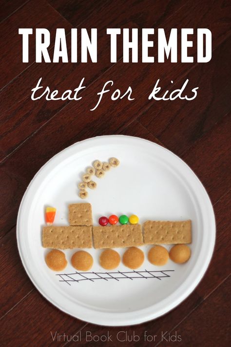 Toddler Approved!: Train Themed Treat for Kids Letter T Snacks For Preschool, Preschool Cooking, Train Crafts, Summer Lesson, Transportation Crafts, Decorações Com Comidas, Food Art For Kids, Preschool Snacks, Train Activities