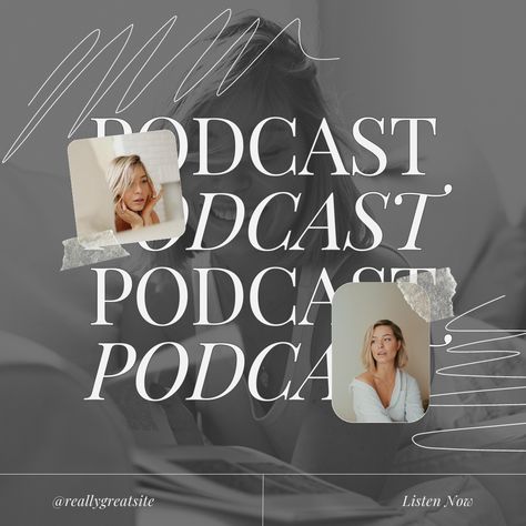 Podcast Announcement, Announcement Instagram Post, Canva Theme, Feed Template Instagram, Coach Instagram, Aesthetic Template, Post Instagram, Single Image, Instagram Post Template