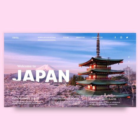 Japan Website Design, Japan Web Design, Website Ui Design, Website Design Ideas, Graphic Design Cv, Sushi Design, Infographic Elements, Design Cv, Ui Design Website