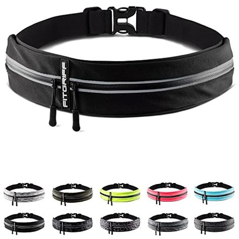 Fitgriff Running Belt for Men & Women - Secure Jogging Pouch for Phone, Keys & Essentials - For All Cell Phones (for 25" - 43" Waist Size) Running Bag, Sports Belt, Baby Luggage, Running Routine, Running Belt, Mens Running, Running Tips, Sports Accessories, Man Running