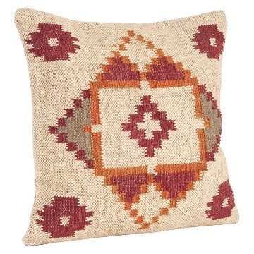 Bedroom Ideas Bedding, Knit Pillow Cover, Wool Jute Rug, Embroidered Pillows, Kilim Design, Shed Colours, Jaipur Rugs, Handmade Cushion Covers, Traditional Kilim